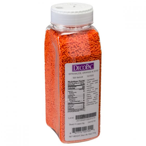 Orange Jimmies Sprinkles