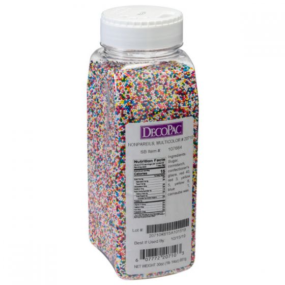 Multi Colored Non Pareils 30 oz