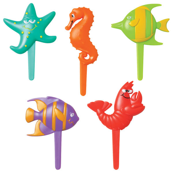 Sealife Friends Cake Picks Pk/144
