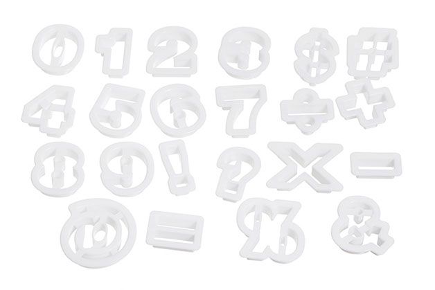 Numbers Plastic Cutter Set ATECO