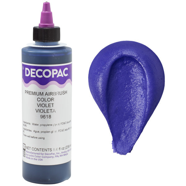 Violet 8 oz Airbrush Food Color Decopac