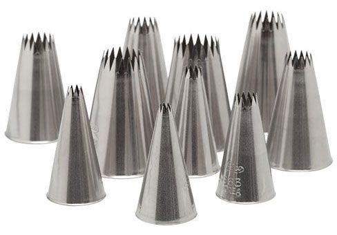 ATECO French Star Cake Decorating Tip Set 870