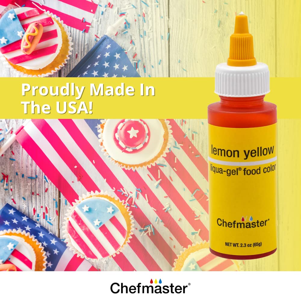 Chefmaster Lemon Yellow Liqua Gel Food Color