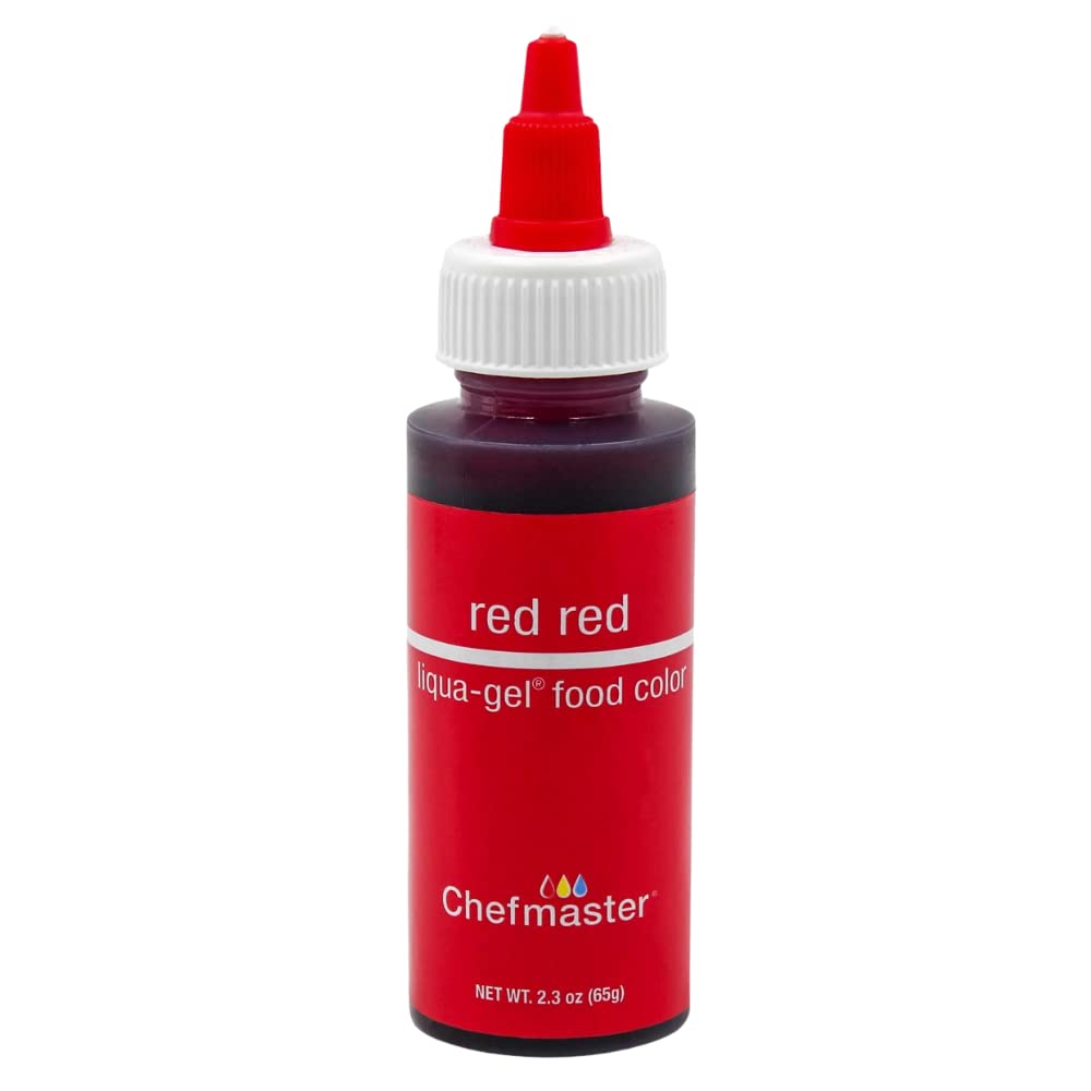 Chefmaster Red Red 2.3oz Liqua Gel Food Color 5061