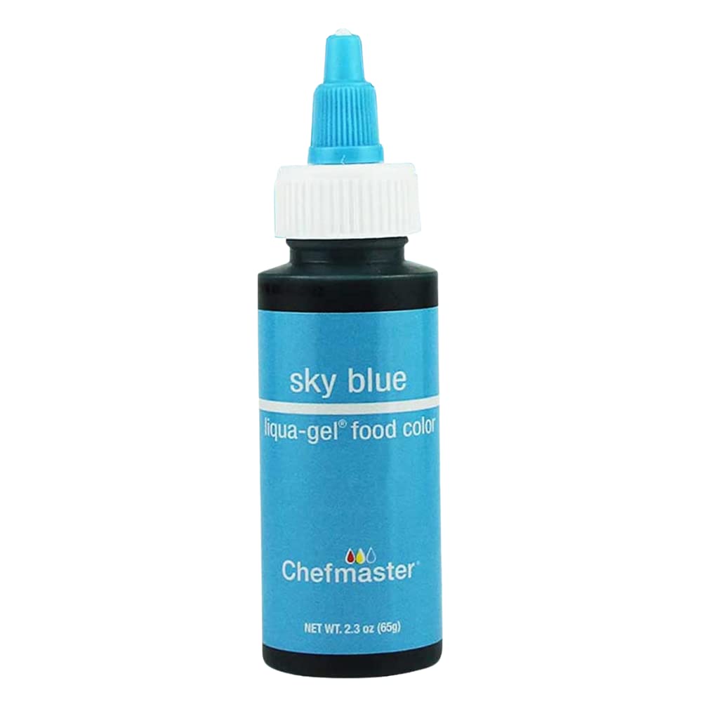 Chefmaster Sky Blue 2.3oz Liqua Gel Food Color