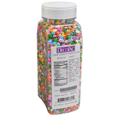 Decopac Large Pastel Edible Quins Sprinkles 21339