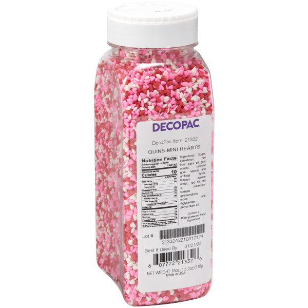 Decopac Mini Hearts Edible Quins Sprinkles 21332