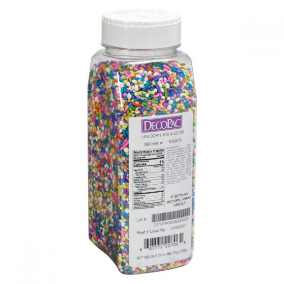 Decopac Unicorn Fusion Sprinkles Jar 22706