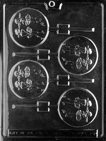Ballerina Lollipop Chocolate Mold
