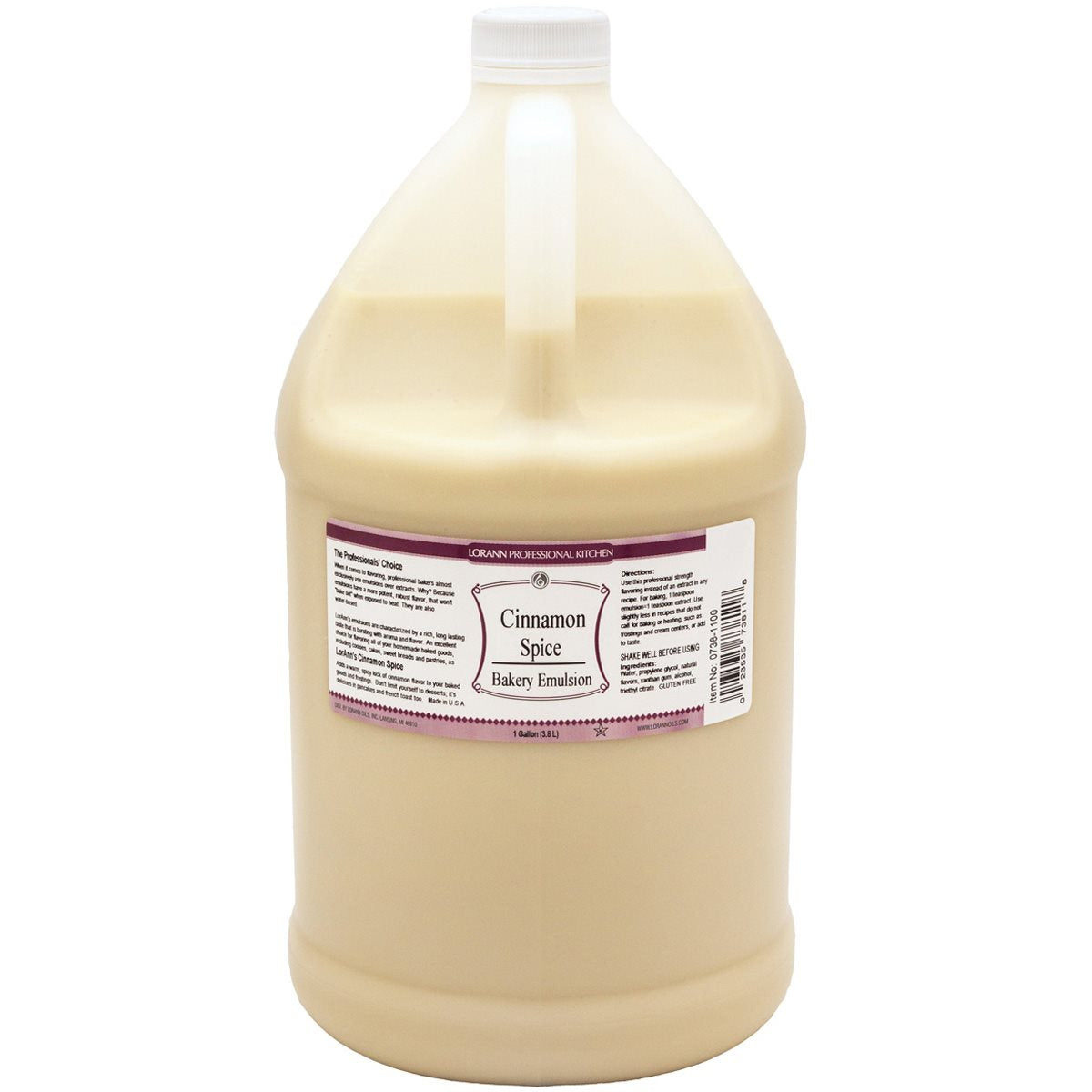 Lorann Cinnamon Spice Bakery Emulsion 128oz 0738