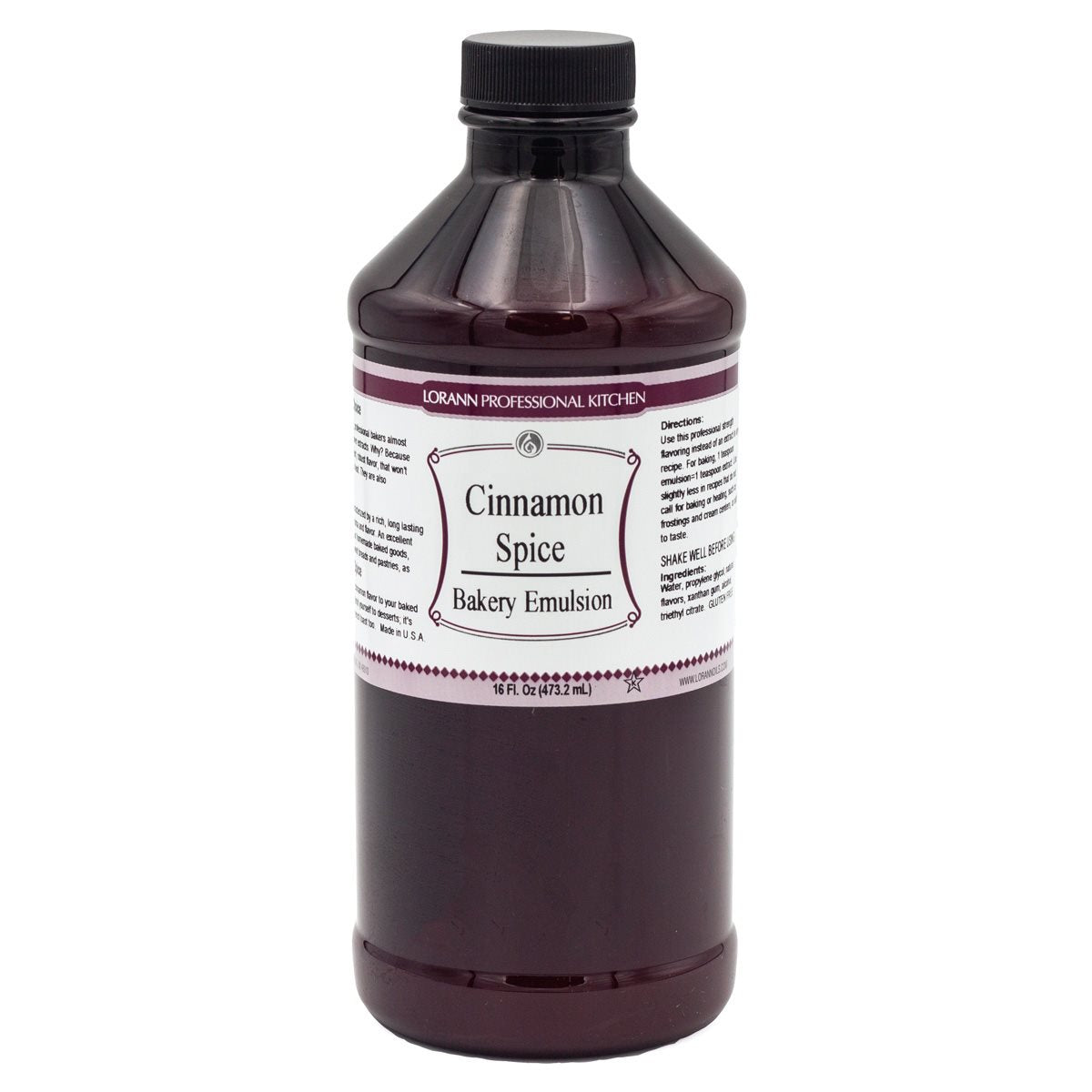 Lorann Cinnamon Spice Bakery Emulsion 16oz 0738