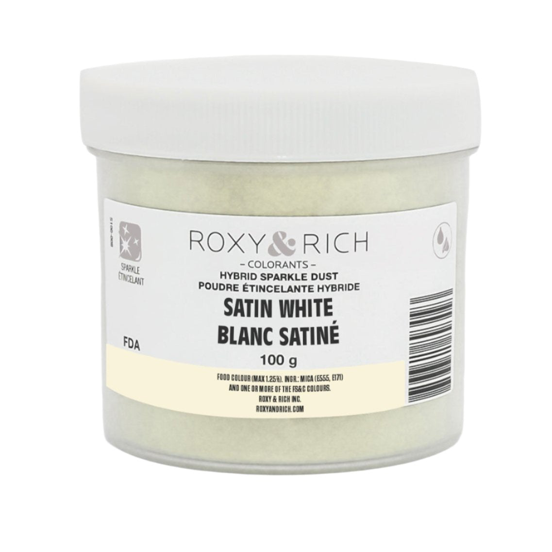 Roxy & RIch Silk White Sparkle Dust S100-002
