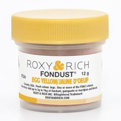 Roxy & Rich Egg Yellow Fondust 12 grams