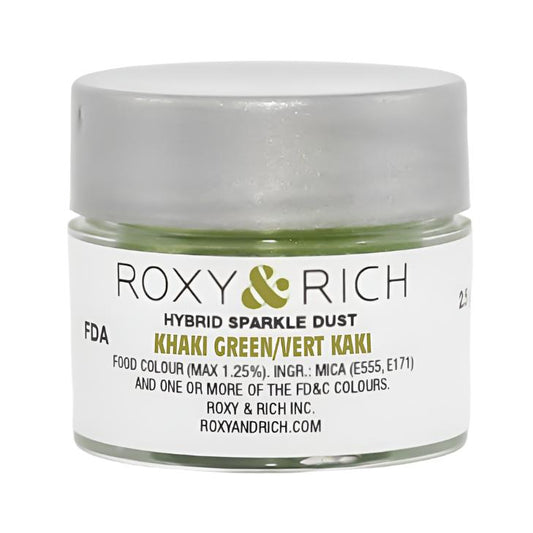 Roxy & Rich Khaki Green Sparkle Dust S2-036