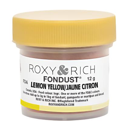 Roxy & Rich Lemon Yellow Fondust 12 grams