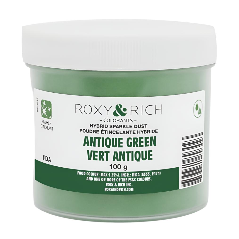 Roxy & Rich Rose Leaf Green Sparkle Dust S100-038