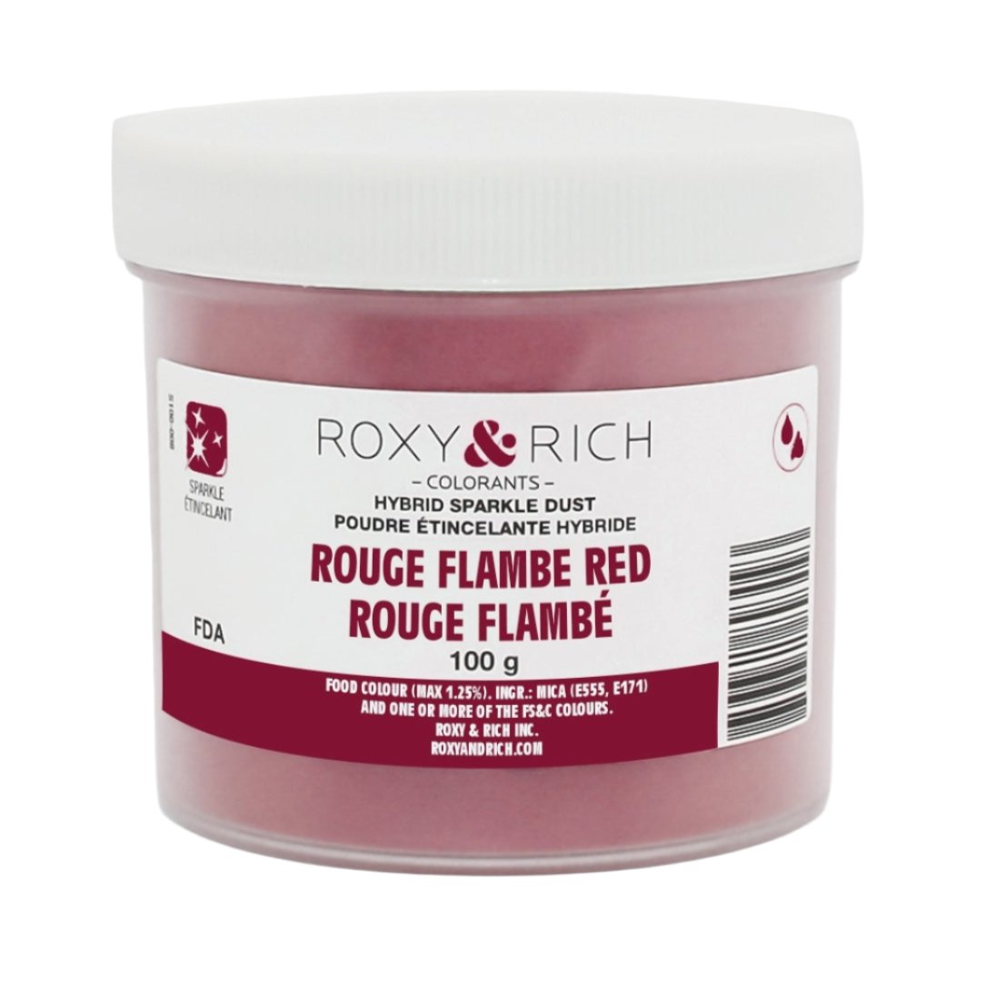 Roxy & Rich Rouge Flambe Red Sparkle Dust S100-025
