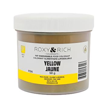 Roxy & Rich Yellow Fat Dispersible Food Color 50 grams P50-B01