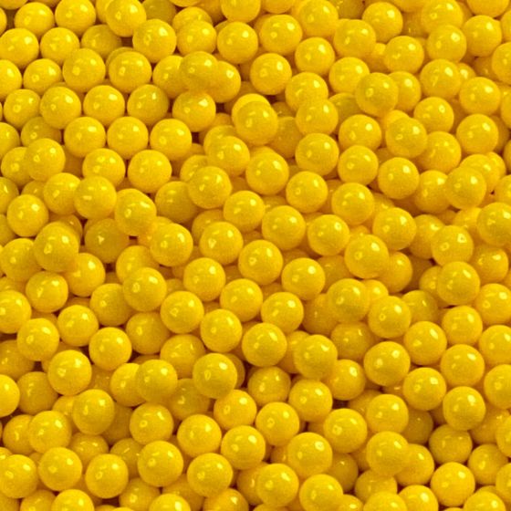 Yellow 10mm Candy Beads 16 oz