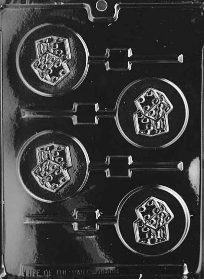 Dice Lollipop Chocolate Mold
