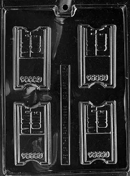 Theater Ticket Chocolate Mold