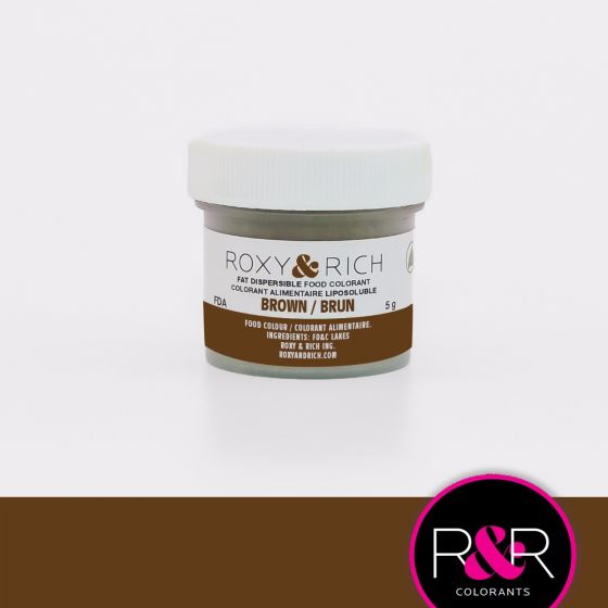 Brown Fat Dispersible Powdered Color Roxy & Rich
