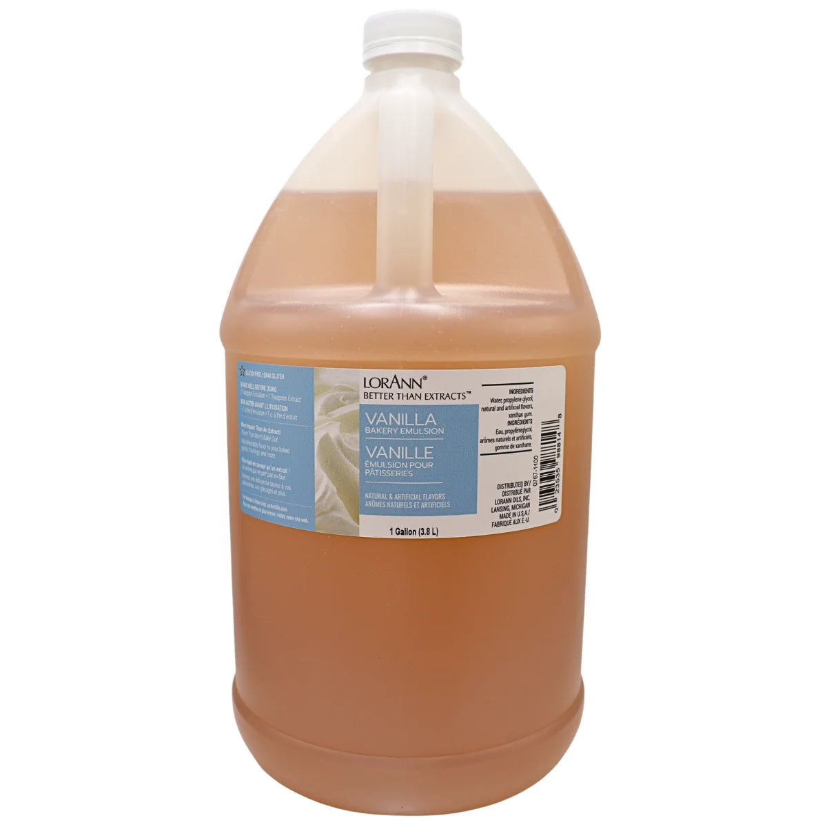 0767-1100 Lorann Vanilla Bakery Emulsion Gallon