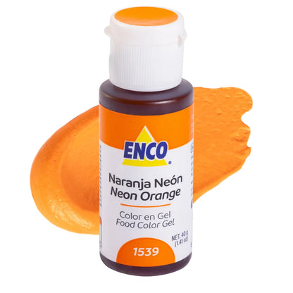 Neon Orange 1.41 oz Enco Gel Food Color