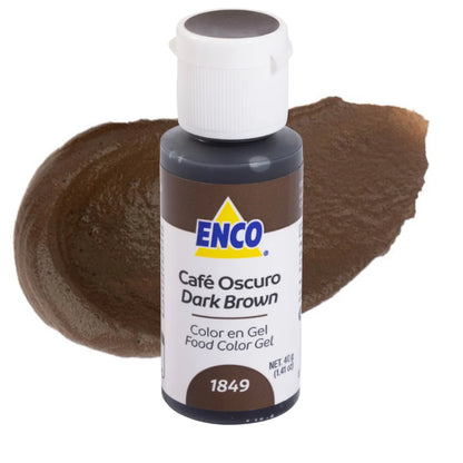 Dark Brown 1.41 oz Enco Gel Food Color