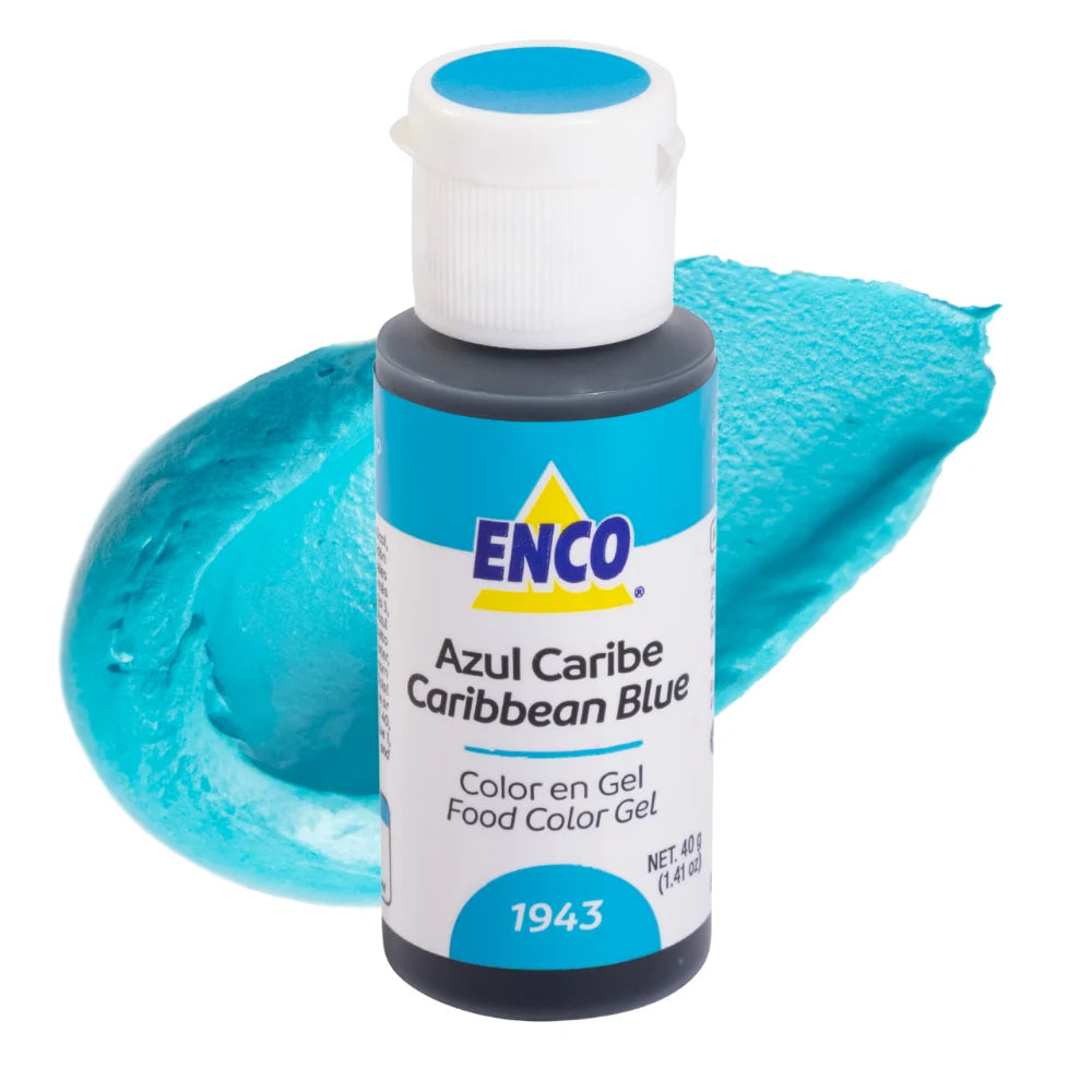 Caribbean Blue 1.41 oz Enco Gel Food Color