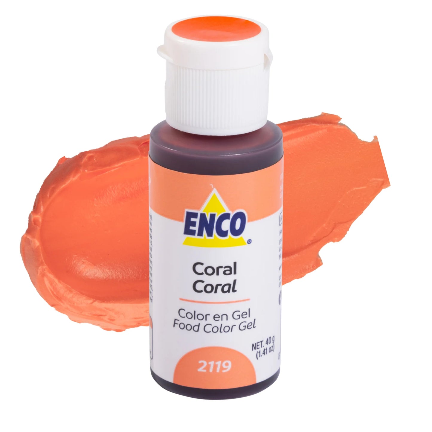 Coral 1.41 oz Enco Gel Food Color