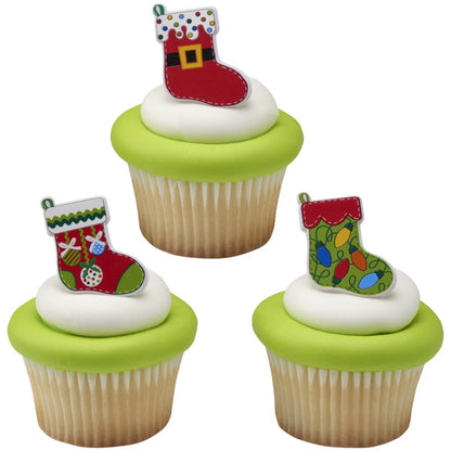 Festive Stockings Cake Rings Pk/144