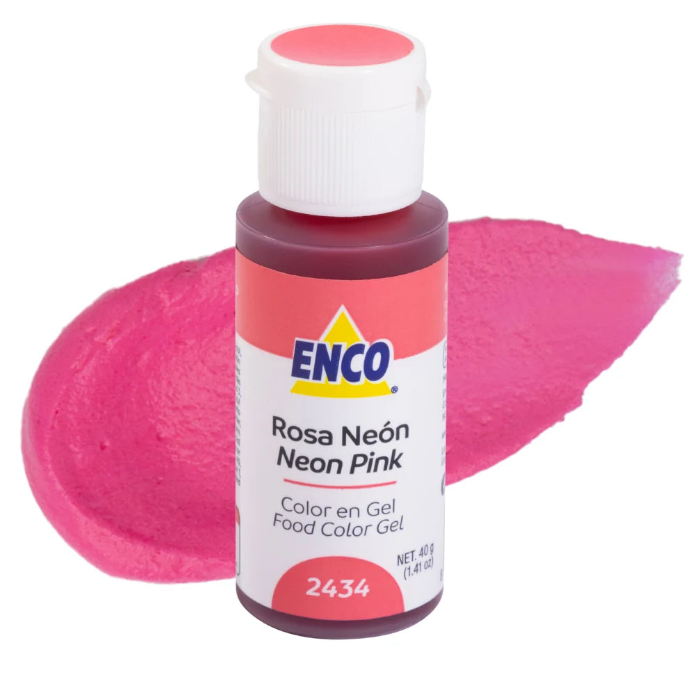 Neon Pink 1.41 oz Enco Gel Food Color