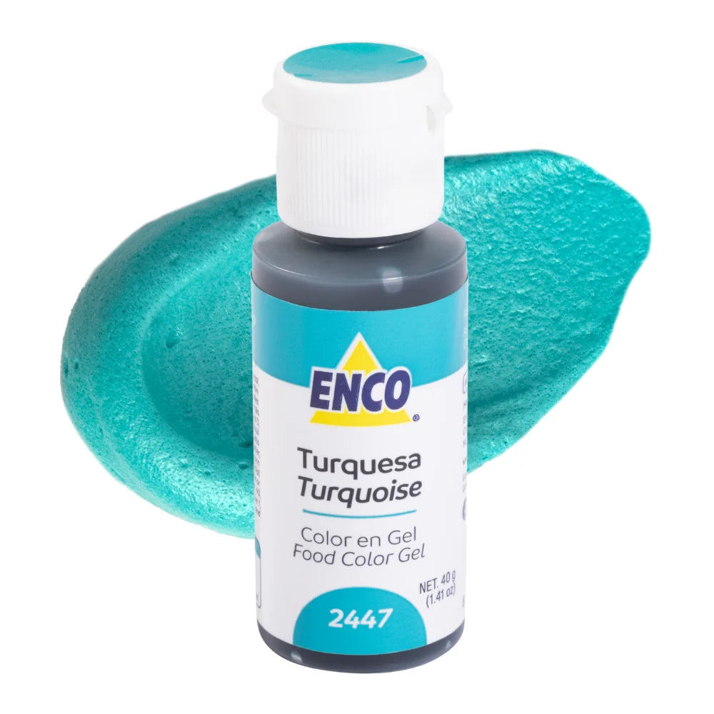 Turquoise 1.41 oz Enco Gel Food Color