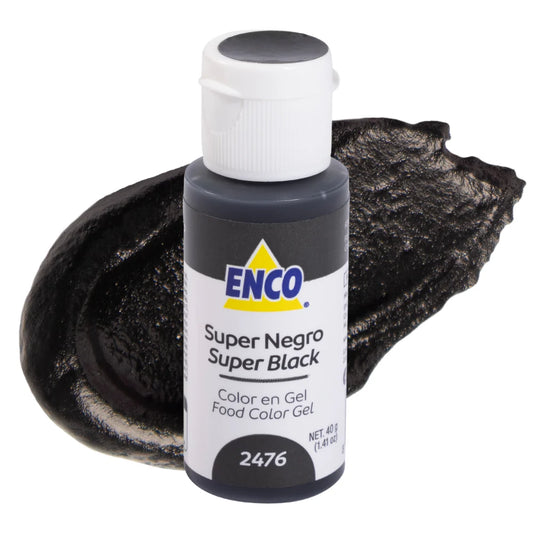 Super Black 1.41 oz Enco Gel Food Color