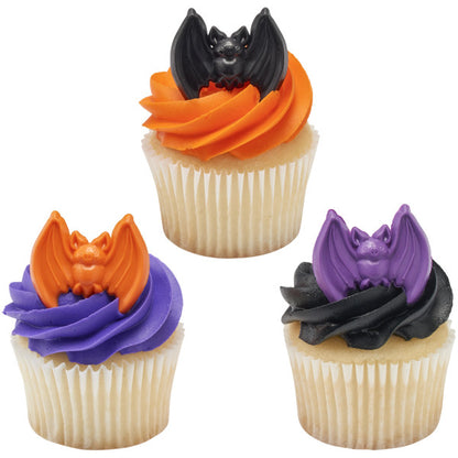 Spooky Bat Cake Rings Pk/144