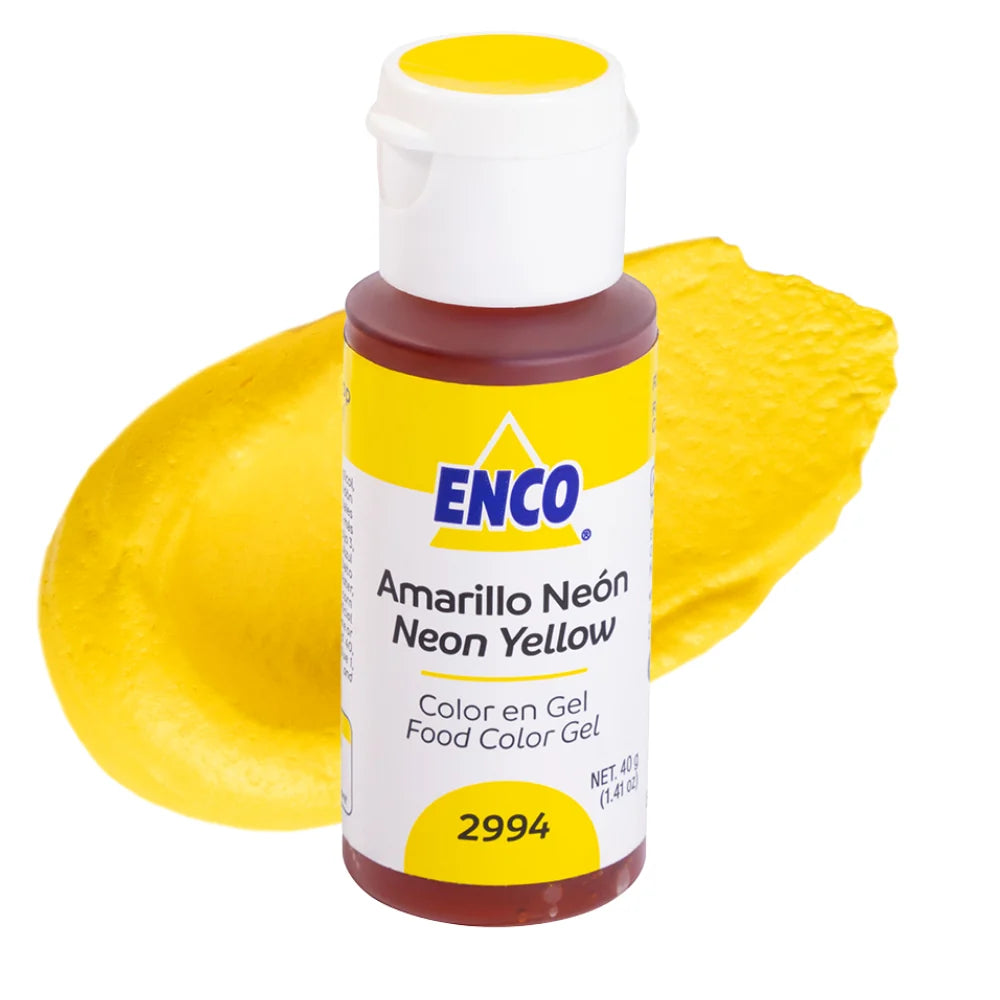 Neon Yellow 1.41 oz Enco Gel Food Color