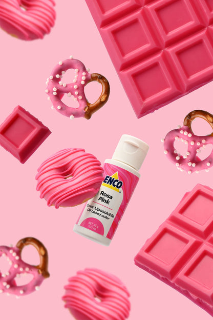 ENCO Pink Oil Based Food Color 1.23 oz