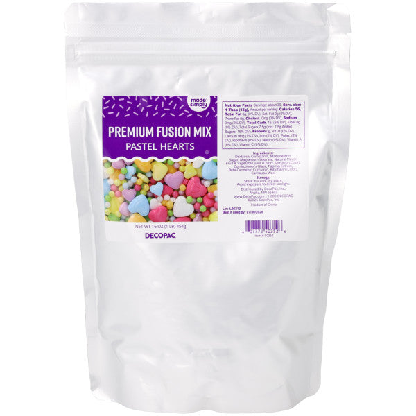Pastel Hearts Fusion Mix Sprinkles