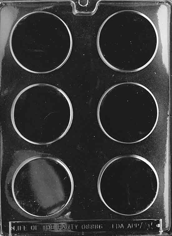 Large Round Patty Chocolate Mold