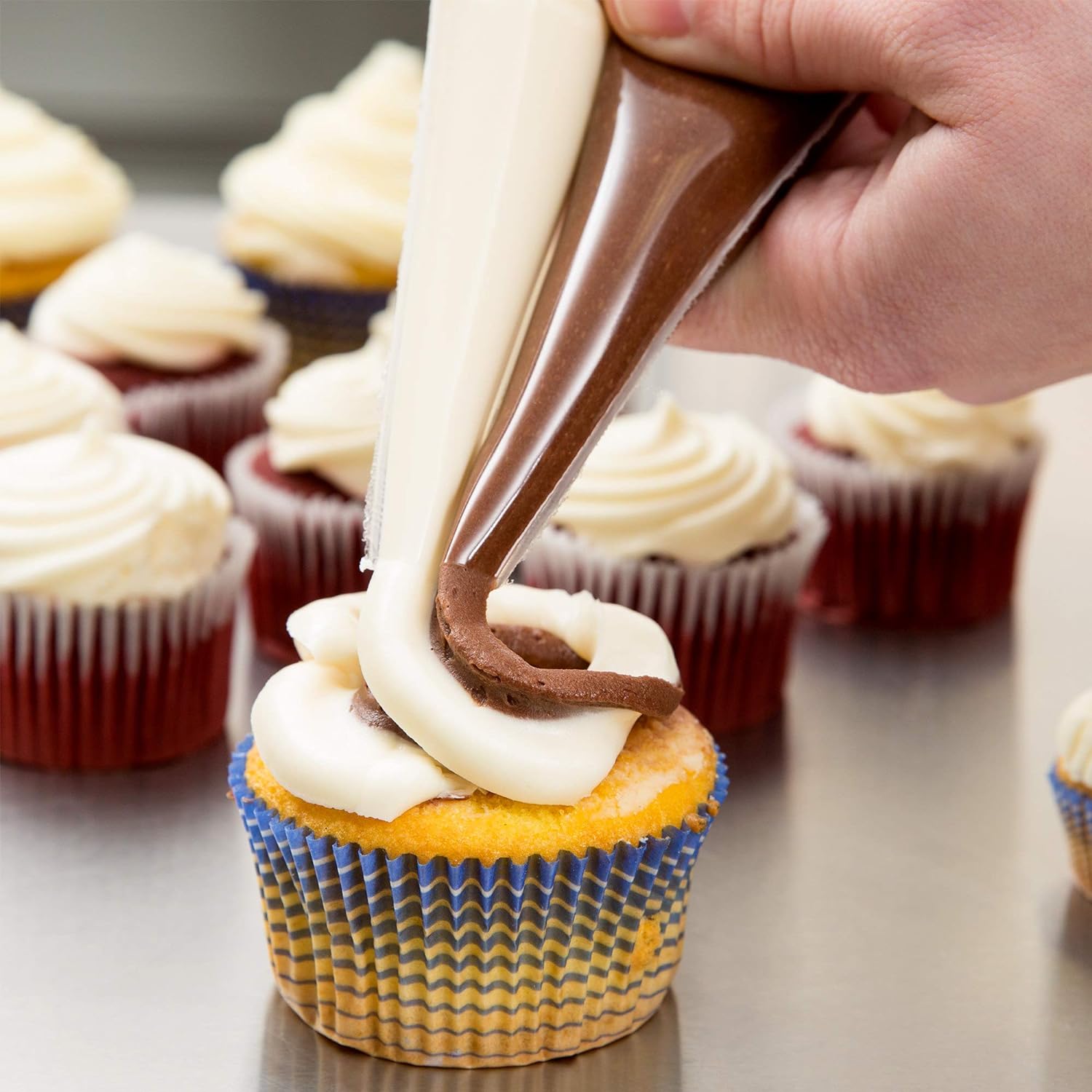 ATECO 2 Color Piping Bag Insert Demonstration