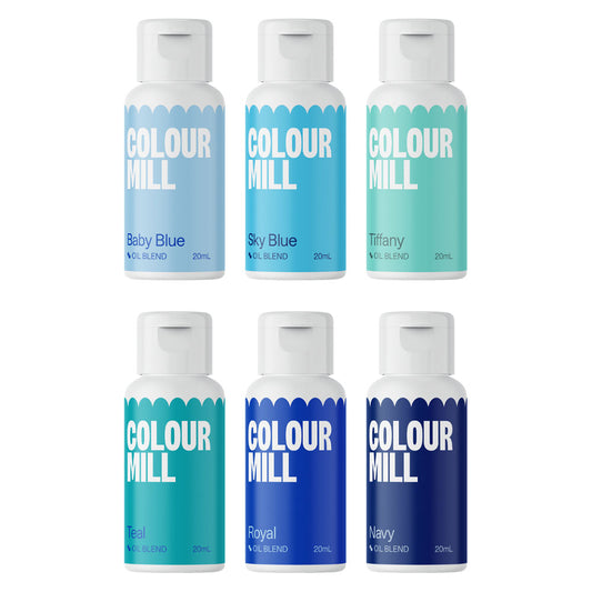 Assorted Blues Colour Mill Pack of 6