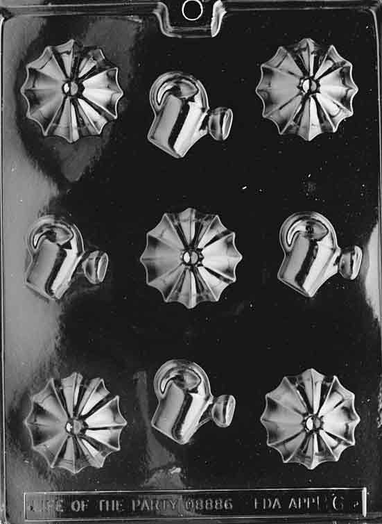 Umbrella & Shower Mints Chocolate Mold