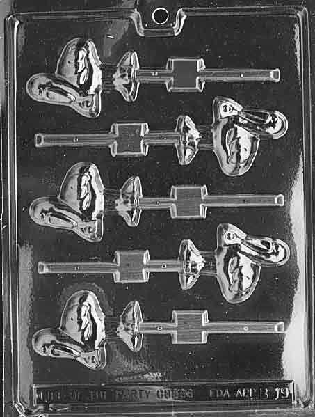 Stork Lolly Chocolate Mold