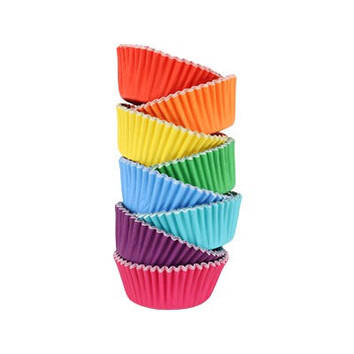 Rainbow Assortment Foil Lined Baking Cups PK/100 PME