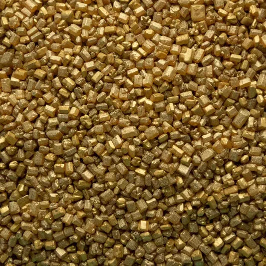 Gold Metallic Pearl Sugar Rocks Foliay
