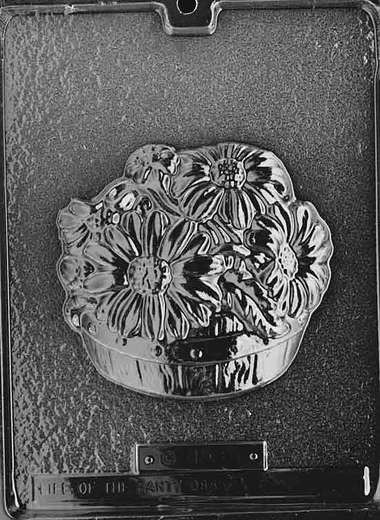 Basket of Daisies Plastic Chocolate Mold F031