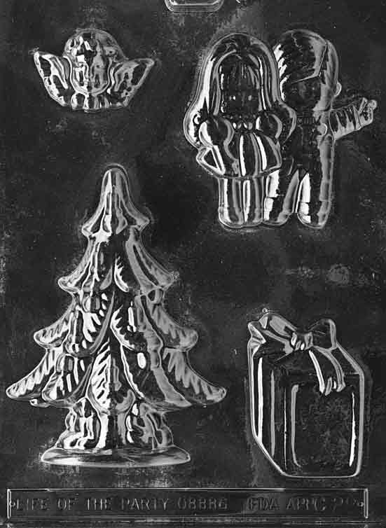 Christmas Tree Assortment Chocolate Mold