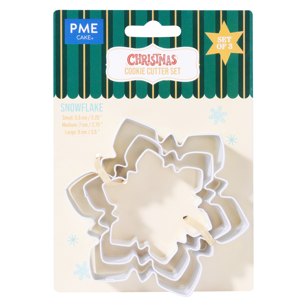 Snowflake Metal Cutter Set of 3  PME