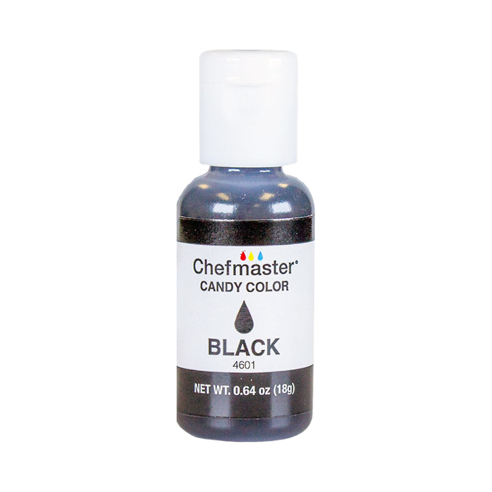 Chefmaster Black Candy Color 0.64 oz Bottle 4601